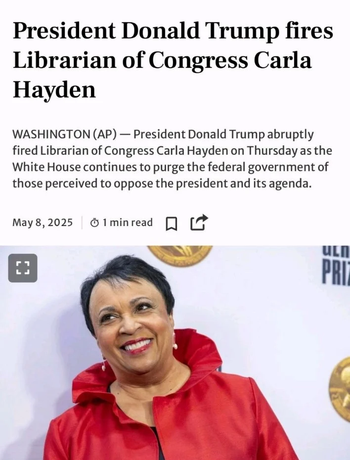 When Power Meets Principle: The Firing of Dr. Carla Hayden and the Battle Over Access to Truth